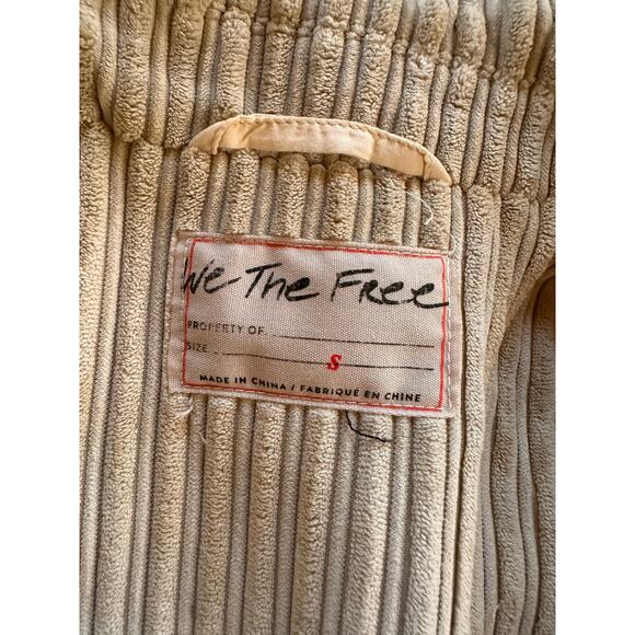 Free People We The Free Everly Oversized Corduroy Blazer Size Small - Picture 6 of 8